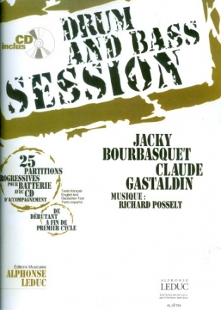 Drum and Bass Session (+CD) pour battrie (frz/en/dt/sp)