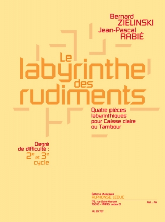 Labyrinthe des rudiments pour caisse claire ou tambour