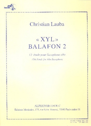 XYL - Balafon 2  (+CD) pour saxophone alto