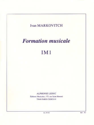 MARKOVITCH FORMATION MUSICALE IM1