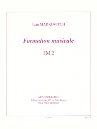 MARKOVITCH FORMATION MUSICALE IM2