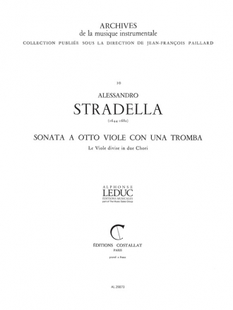 Sonata a otto Viole con una Tromba per 8 viole divisi in 2 chori e una tromba partition