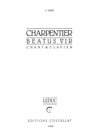 CHARPENTIER M.A. BEATUS VIR CHANT ET PIANO