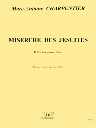 Miserere des Jesuites pour soli, choeur mixte et piano rduction piano/chant