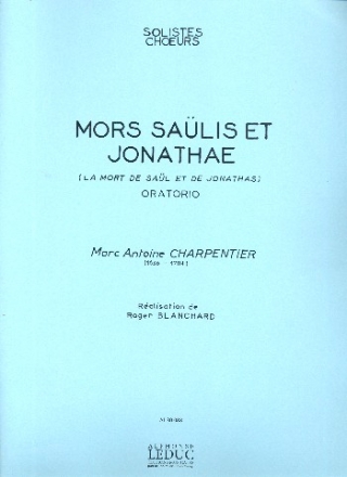 Mors Saulis et Jonathae for mixed chorus a cappella score