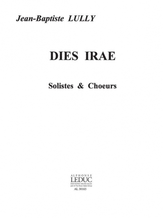 Dies irae pour solistes, choeur mixte et orchestre partition de choeur