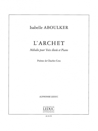 ABOULKER ARCHET VOIX ELEVEE ET PIANO