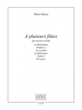  plusieurs fltes pour 4 fltes (percussions ad lib) partition et parties