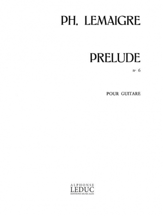 LEMAIGRE PRELUDE N06 GUITARE