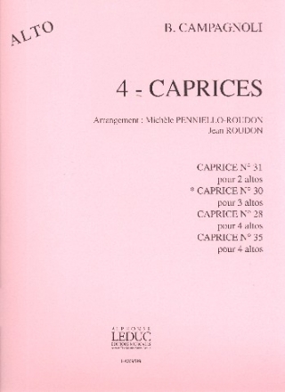 Caprice no.30 pour 3 altos partition