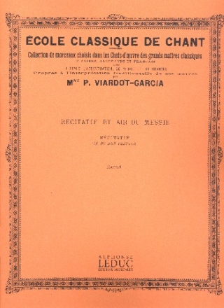 Rcitatif et Air du Messie pour soprano ou tenor et piano