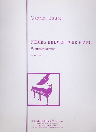 Improvisation op.84,5 pour piano