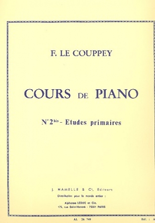 Cours de piano vol.2bis - Etudes primaires op.10