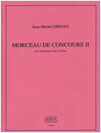 Morceau de Concours vol.2 pour saxophone alto et piano