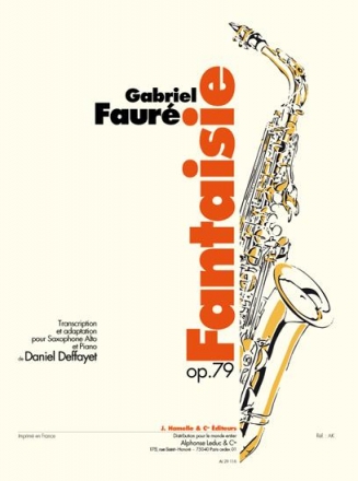 FAURE/DEFFAYET FANTAISIE OP79 SAXOPHONE ALTO ET PIANO