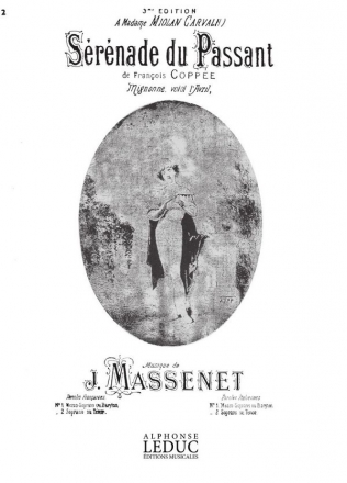 MASSENET SERENADE DU PASSANT N02 SOPRANO OU TENOR ET PIANO