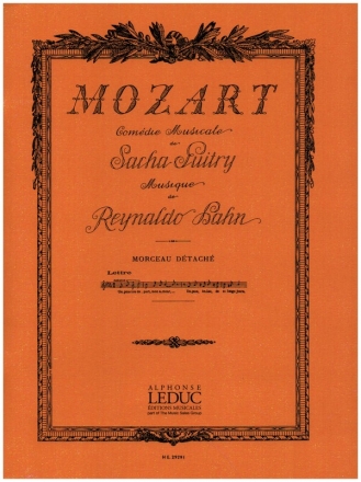 Mozart no.3 la Lettre for voice and piano