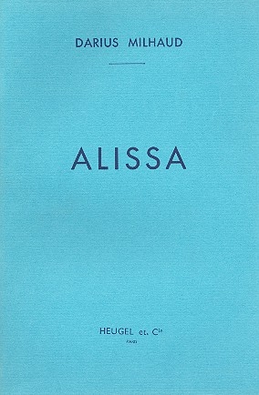 Alissa pour voix moyenne et piano