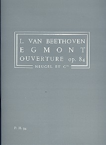 Ouverture (Egmont) op.84 pour orchestre partition miniature