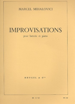 Improvisation pour batterie et piano partition et part