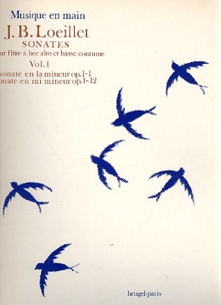 Sonates op.1 vol.1 pour flute  bec alto et bc