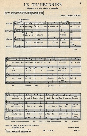 LADMIRAULT CHARBONNIER 4 VOIX MIXTES