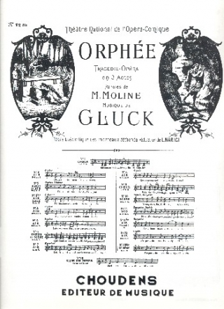 J'ai perdu mon Eurydice pour soprano (tnor) et piano (frz)