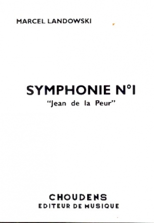 Symphonie no.1 Jean de la Peur  partition de poche