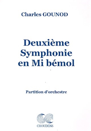 Symphonie mi bmol pour orchestre partition d'orchestre