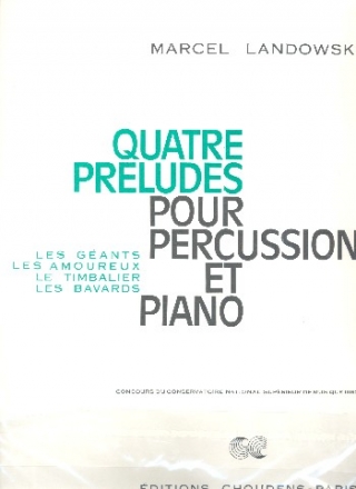 4 Prludes pour percussion et piano copie d'archive