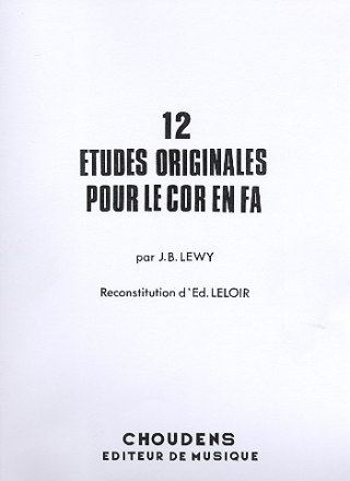 12 tudes originales pour cor