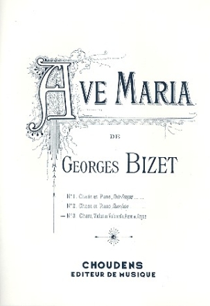 Ave Maria no.3 pour chant, violon (violoncelle) et piano (orgue) parties