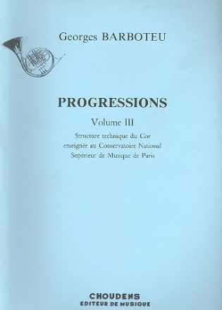 Progressions vol.3 pour cor