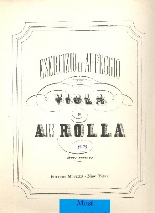 Esercizo ed Arpeggio for viola