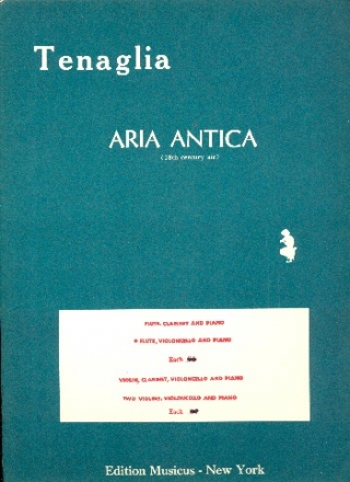 Aria Antica for flute, violoncello and piano