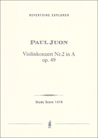 Konzert A-Dur Nr.2 op.49 fr Violine und Orchester Studienpartitur