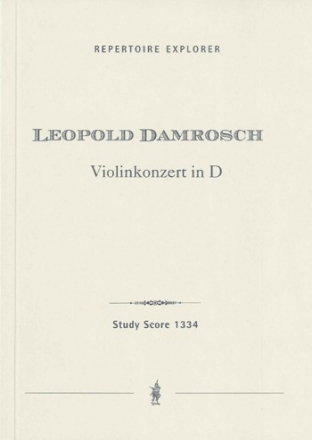 Konzert D-Dur fr Violine und Orchester Studienpartitur