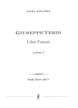 Verdi, Giuseppe I due Foscari (zweibndig mit italienischem Libretto) Studienpartitur