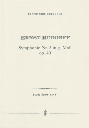 Sinfonie g-Moll Nr.2 op.40 fr Orchester Studienpartitur