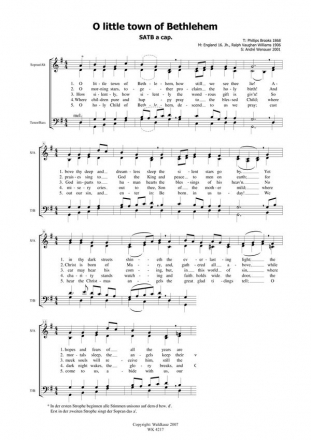 Wenauer, Andr A little town of Bethlehem - SATB