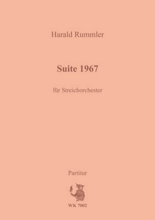 Rummler, Harald Suite 1967 fr Streicher, Part.