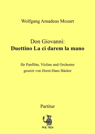 Bcker, Horst-Hans Duettino La cidarem - fr Panflte, Violine und Orchester