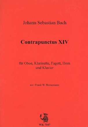 Contrapunktus XIV fr Oboe, Klarinette, Fagott, Horn und Klavier Stimmen