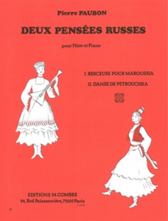 PAUBON Pierre Penses russes (2) flte et piano Partition