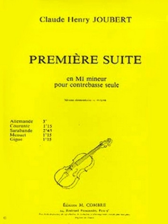 Suite en mi mineur no.1 pour contrebasse