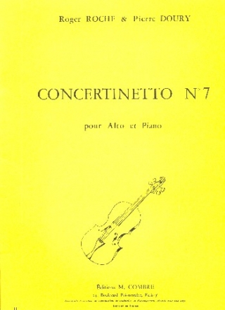 Concertinetto no.7 pour alto et piano