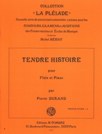 DURAND Pierre Tendre histoire flte et piano Partition