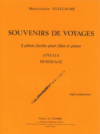 GUILLAUME Marie-Louise Souvenirs de voyages (2 pices) flte et piano Partition