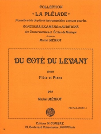 MERIOT Michel Du ct du levant flte et piano Partition