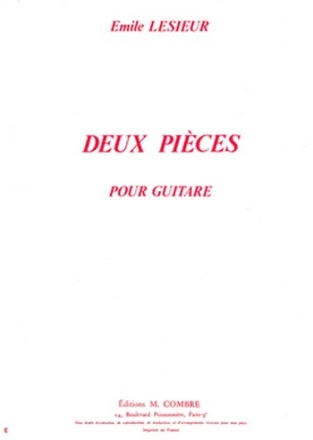 LESIEUR Emile Pices (2) Tendresse - Petite marche guitare Partition